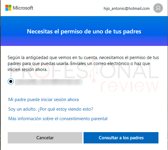 Control parental Windows 10 paso10