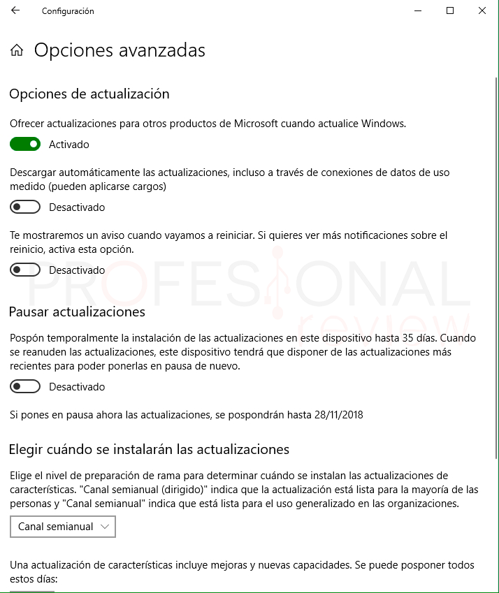 Desactivar actualizaciones Windows 10 p02