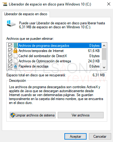 Liberar espacio Windows 10 paso02