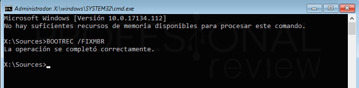 Reparar inicio en Windows 10 p07