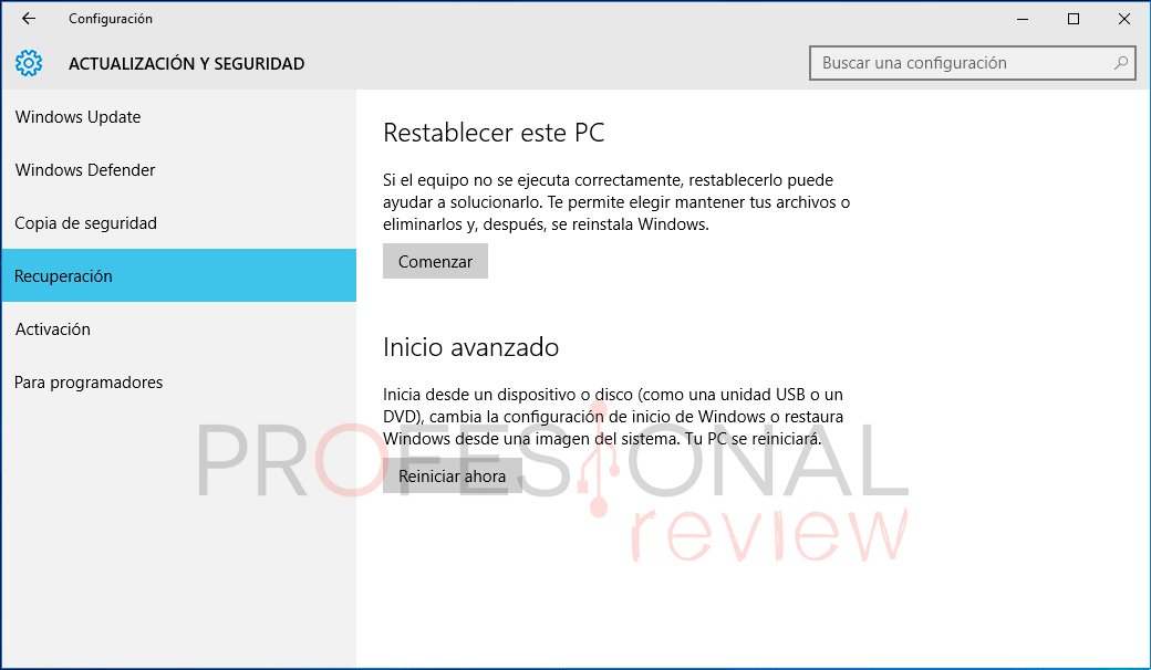 Restaurar Windows 10 paso08