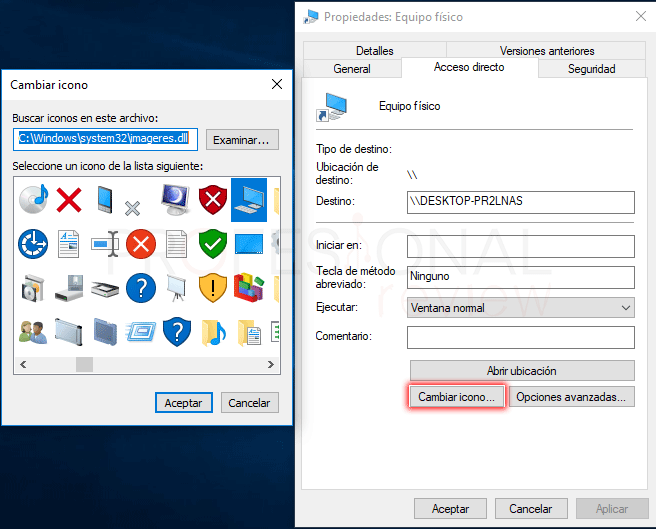 ¿Cómo se crea un acceso directo en el escritorio de Windows?