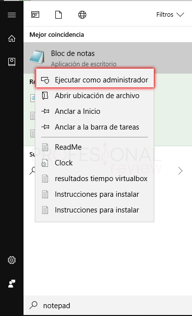 Archivo hosts Windows 10 tuto03