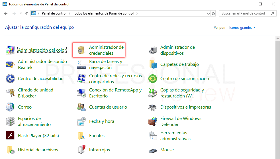Credenciales Windows 10 tuto08