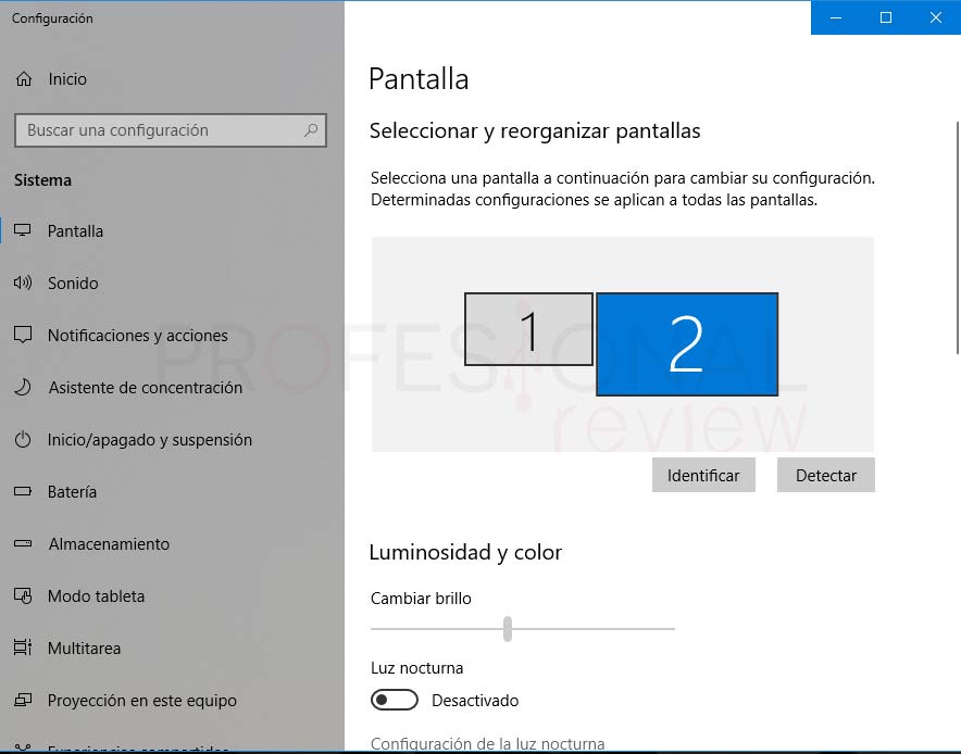 Pantalla extendida windows 10