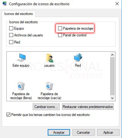 Península Aterrador Egomanía ▷ Papelera de reciclaje de Windows 10: ocultar, restaurar, abrir, icono