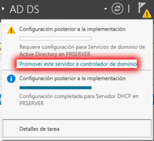 Instalar Active Directory en Windows Server 2016