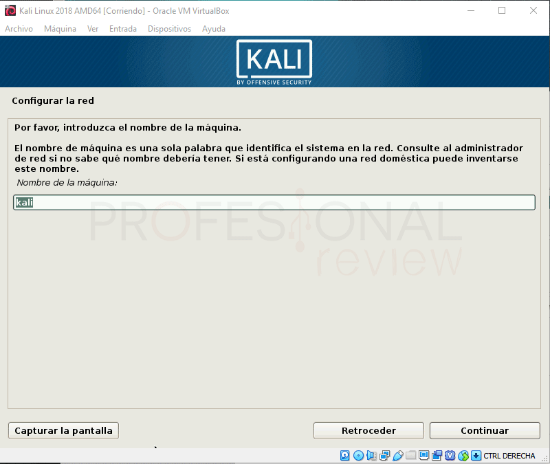 Instalar Kali Linux en VirtualBox paso 10