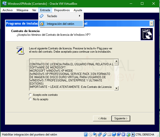 Windows XP Mode en VirtualBox paso 08