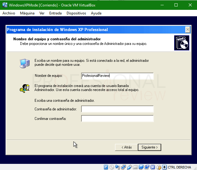 Windows XP Mode en VirtualBox paso 09