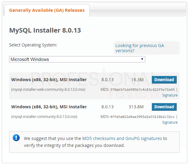 Instalar MySQL en Windows 10 paso 02