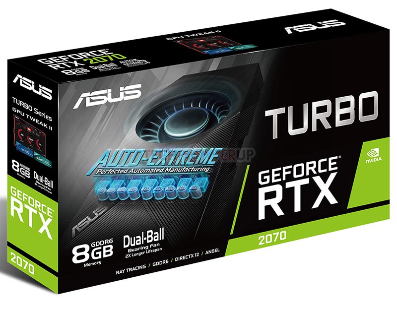 Asus ha nueva versión GeForce 2070 Turbo EVO