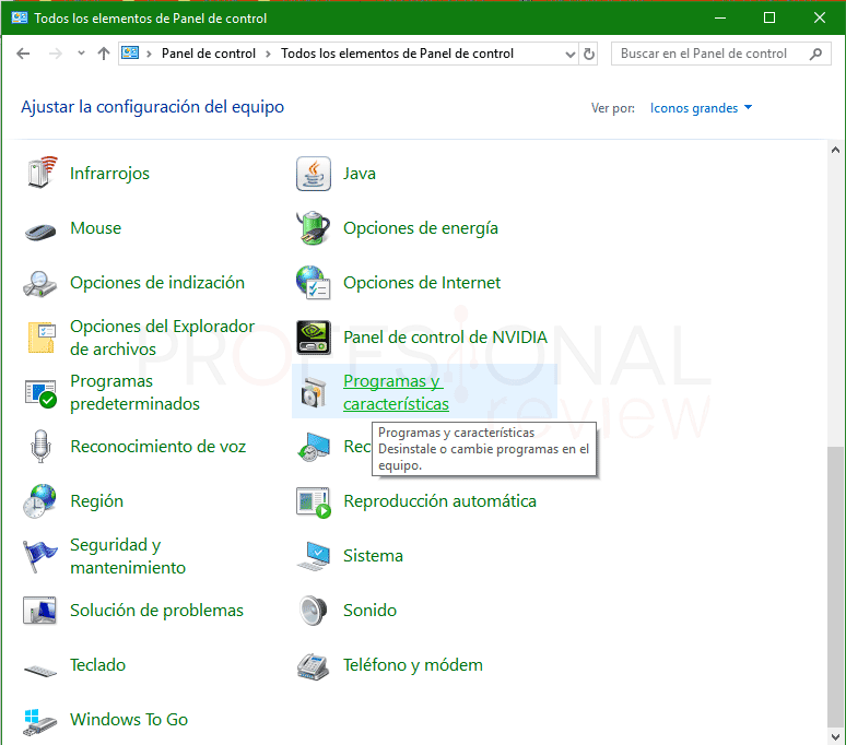 Deshabilitar Hyper-V en Windows 10 paso 02