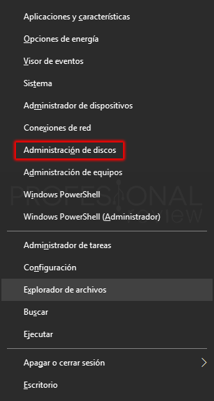 Eliminar particiones en Windows 10 paso 01