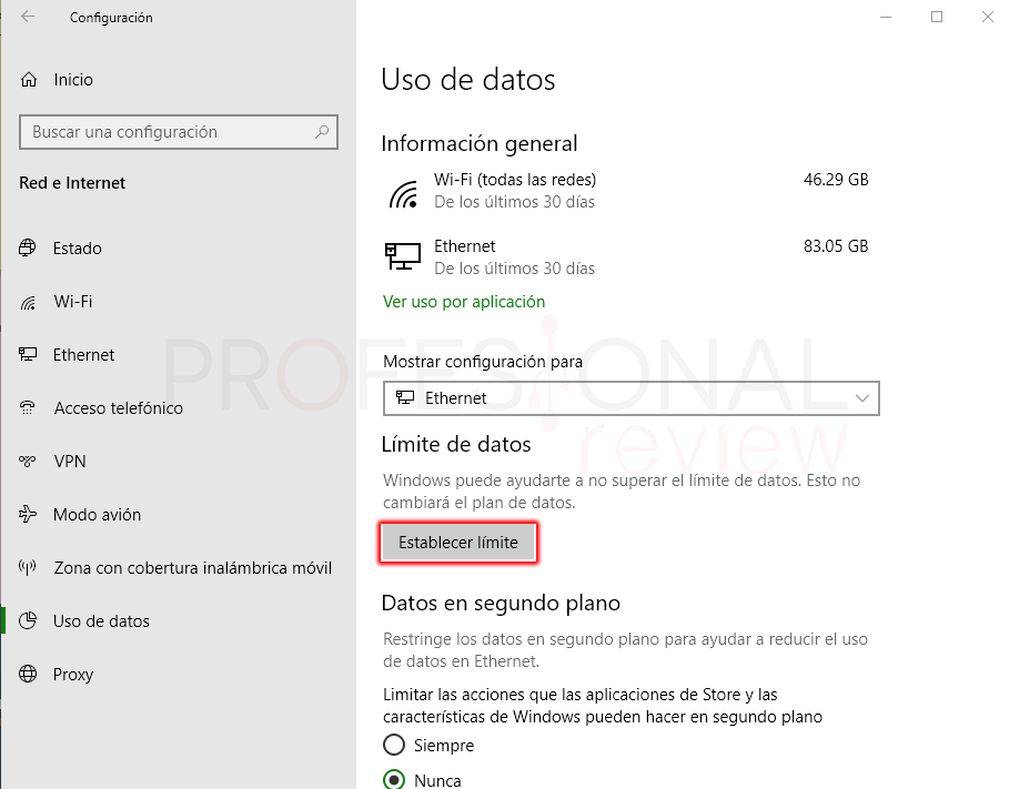 Limitar ancho de banda en Windows 10 paso 12