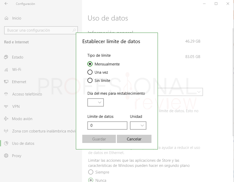 Limitar ancho de banda en Windows 10 paso 13