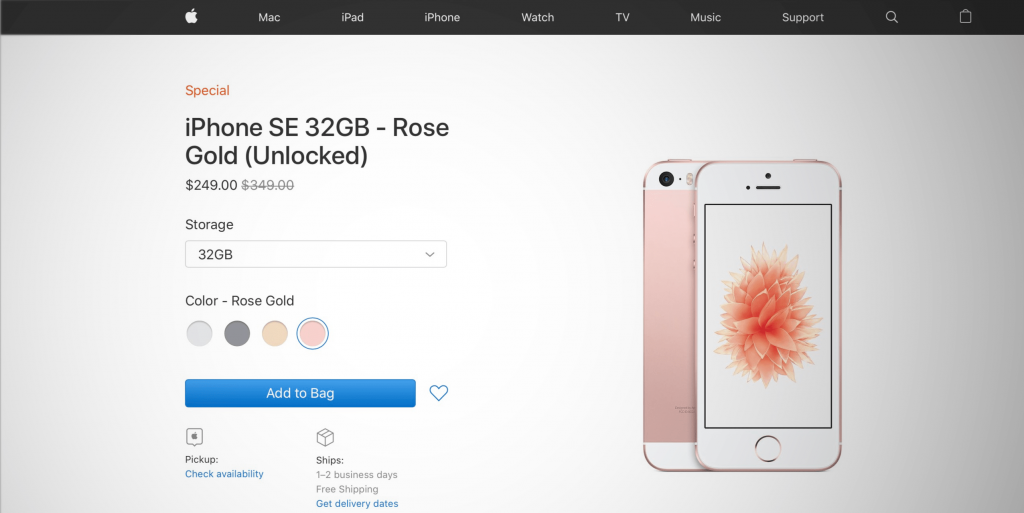 Apple vuelve a vender el iPhone SE, ahora por 249$