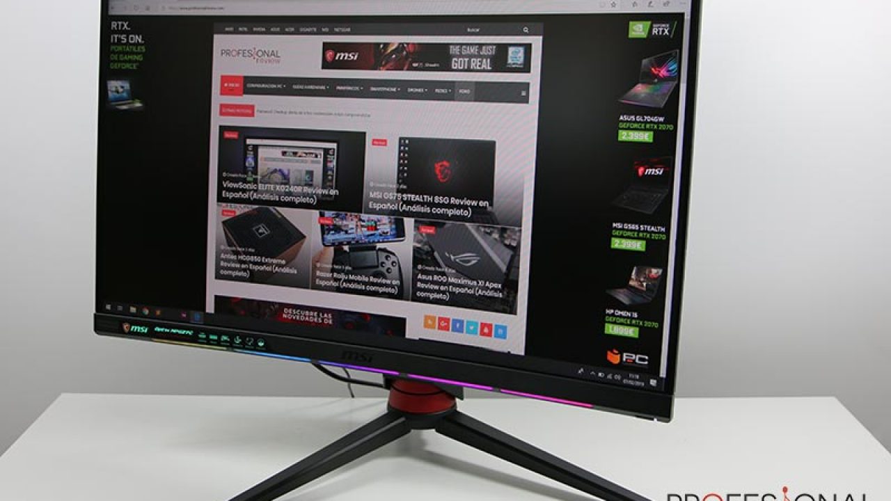 MSI Optix MPG27C Review en Español (Análisis completo)