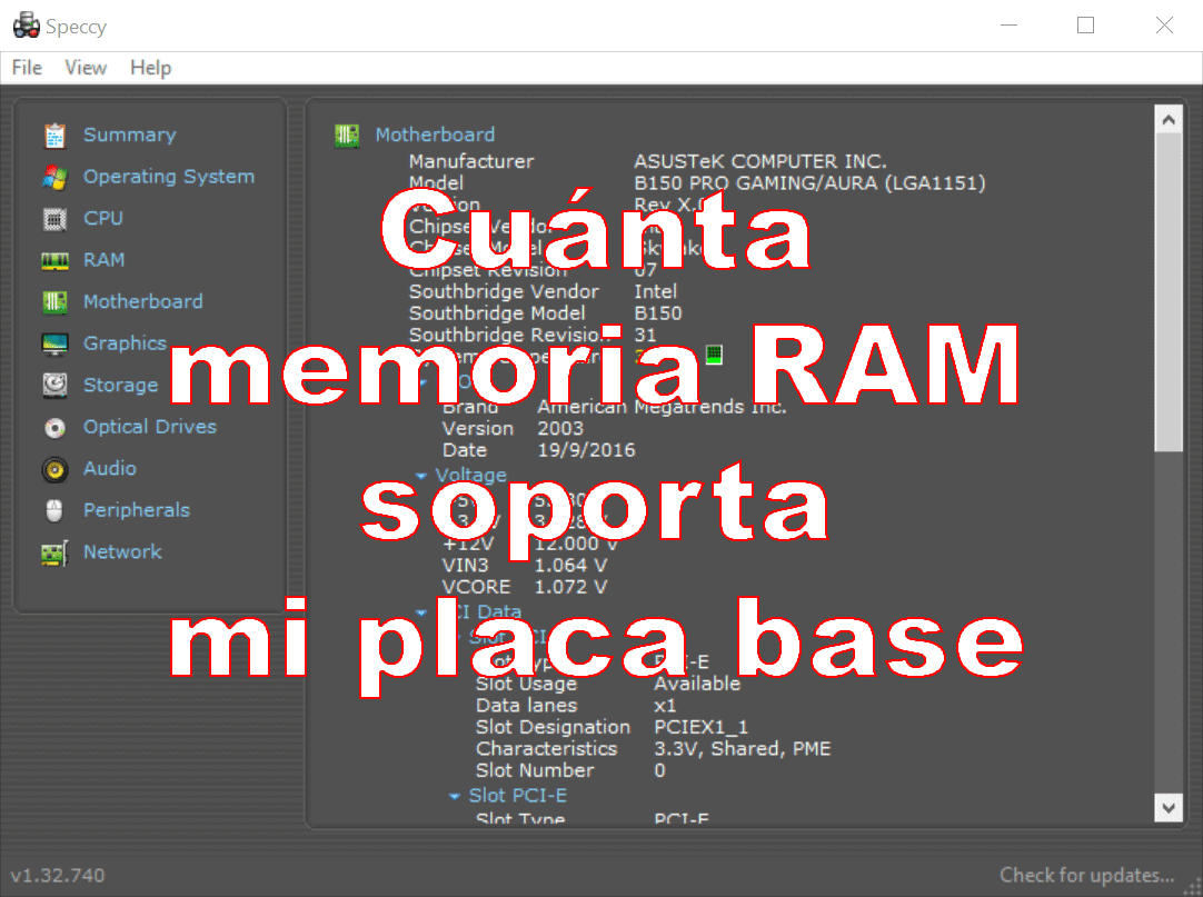 Cuanta memoria RAM soporta mi placa base