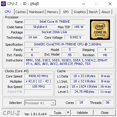 Memoria caché L1, L2 y L3 CPU-Z
