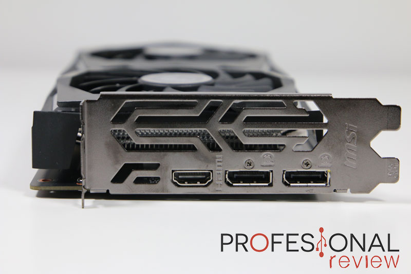 MSI GeForce GTX 1650 gaming X puertos