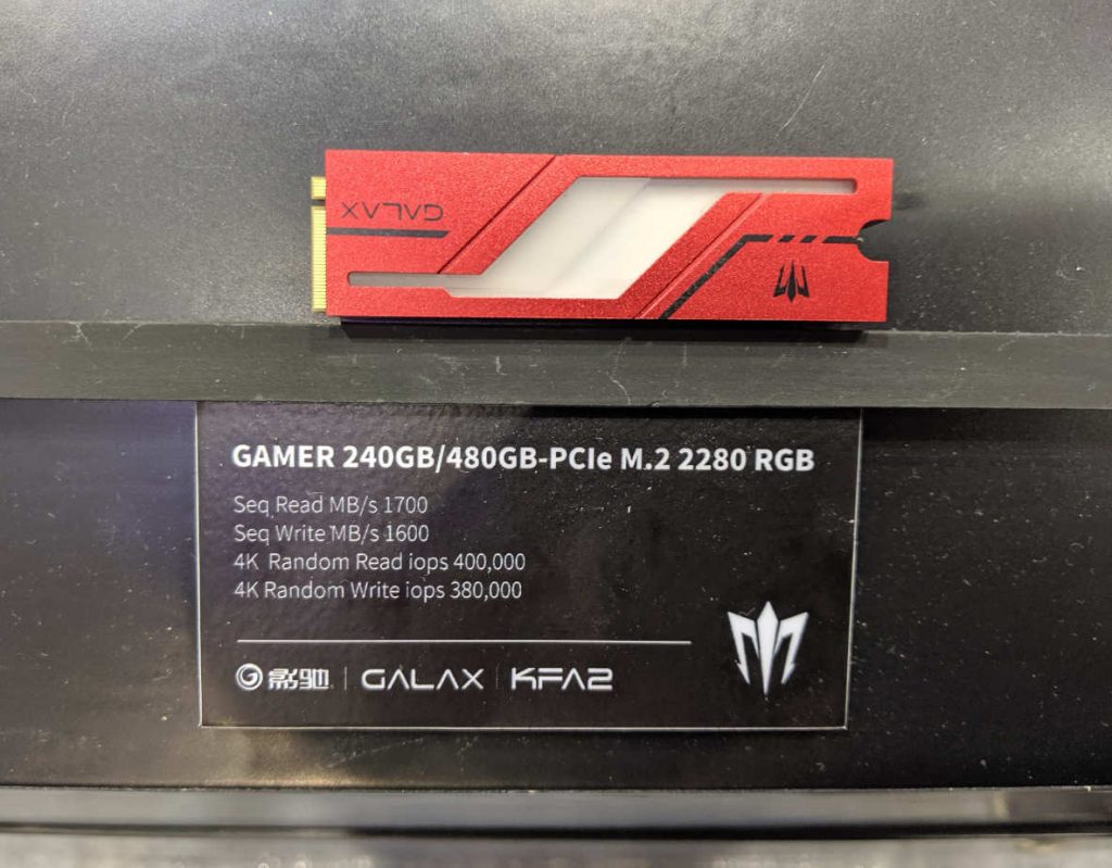 GALAX/KFA2 GAMER SSD M.2 PCIe NVMe