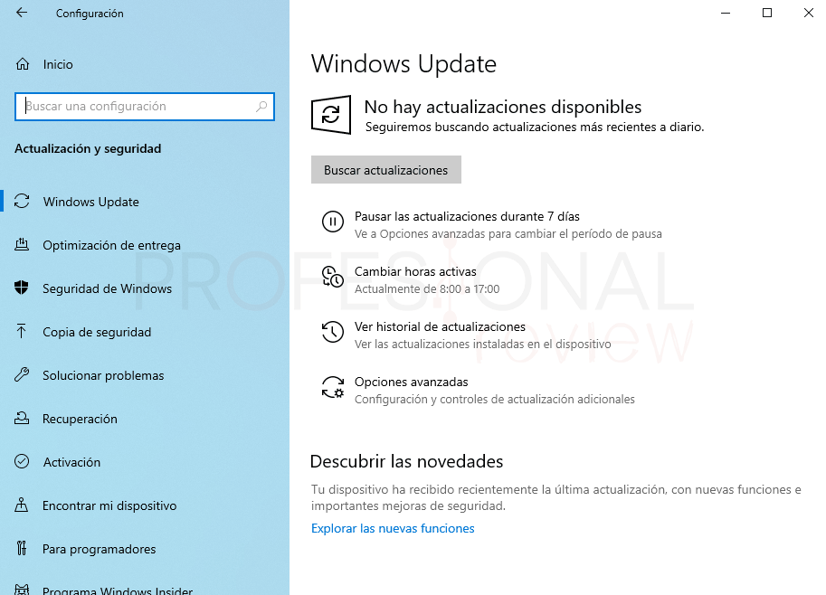 Windows 10 May 2019 Update paso11