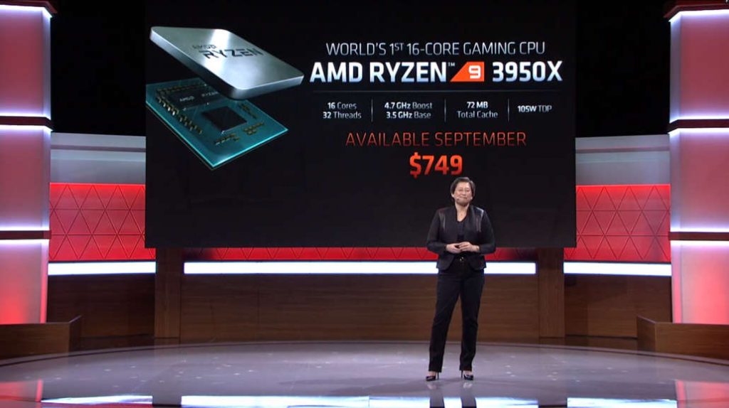 Anuncio del AMD Ryzen 3950X