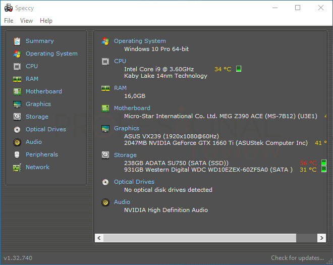 las características de mi PC en Windows y
