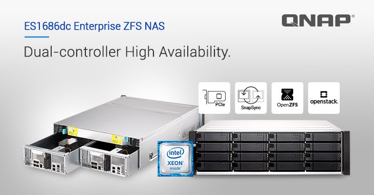 QNAP Enterprise ZFS NAS ES1686dc