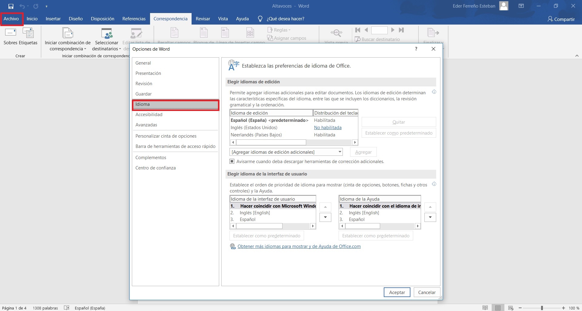 Cómo cambiar el idioma en Word: Explicado paso a paso