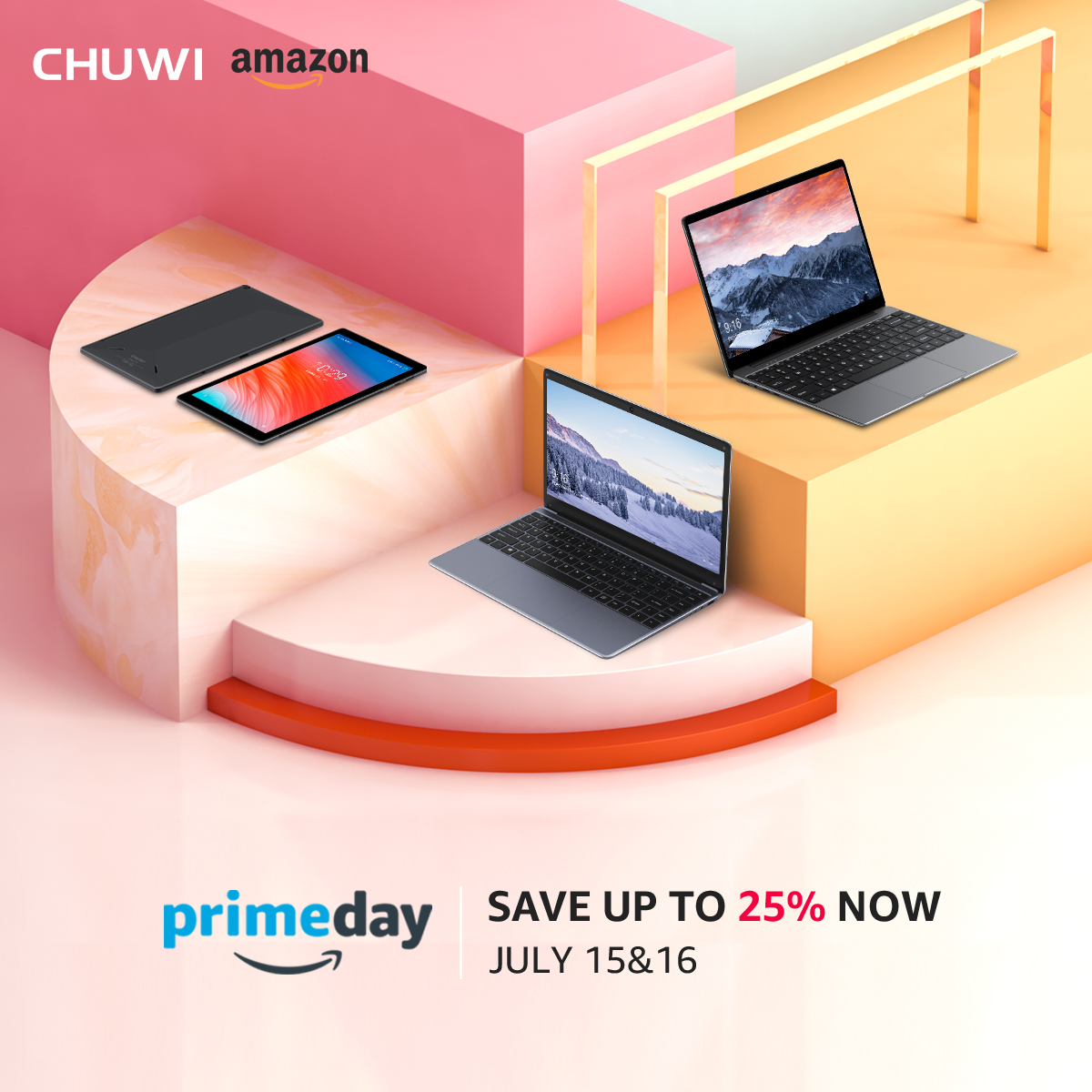 Amazon Prime Day ofrece 25% en productos de Chuwi