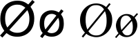 símbolo diámetro