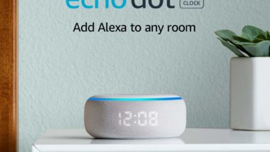 Echo Dot con reloj