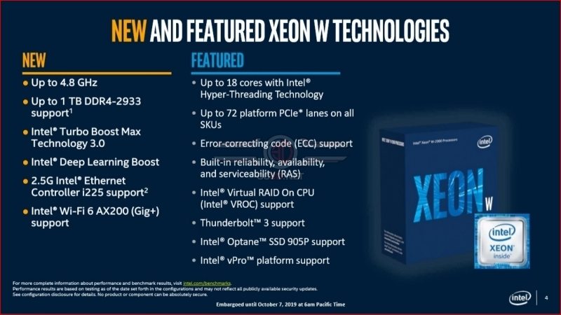 Xeon W-2200