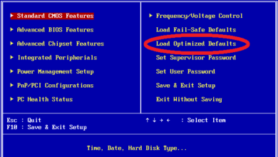 load optimized defaults