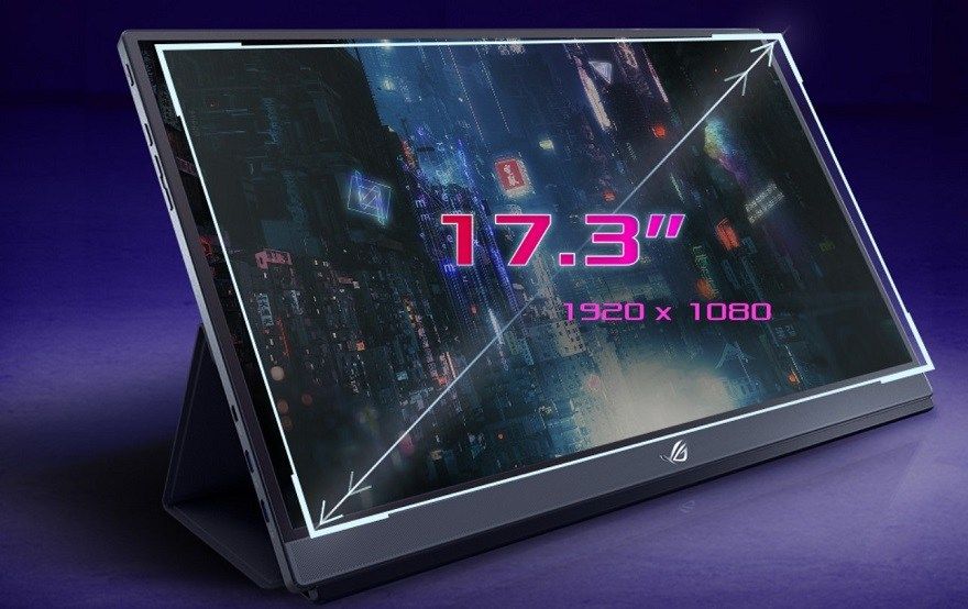 Asus XG17AHPE, Una pantalla portatil de 17 pulgadas