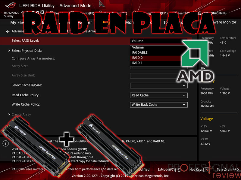 Configurar RAID en placa AMD