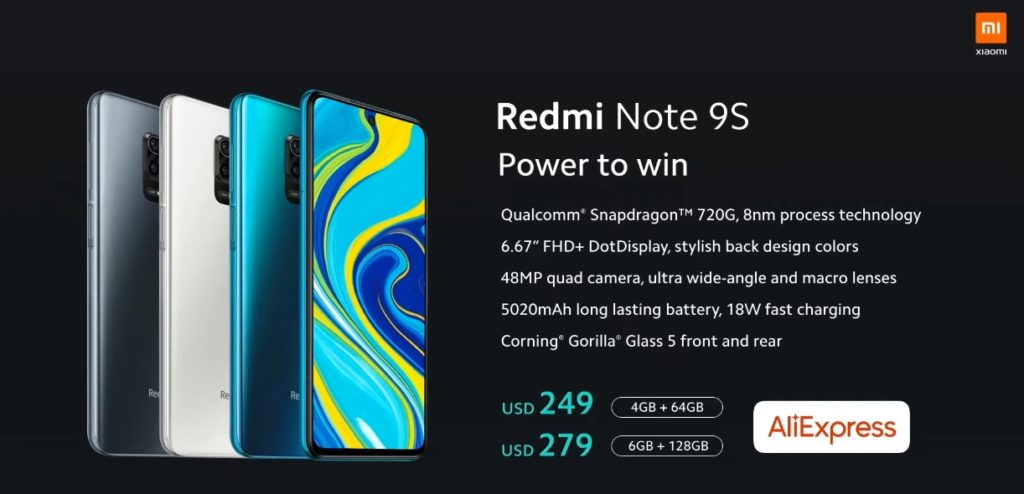 Redmi Note 9S precio