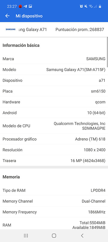 Samsung Galaxy A71