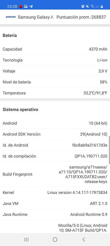 Samsung Galaxy A71