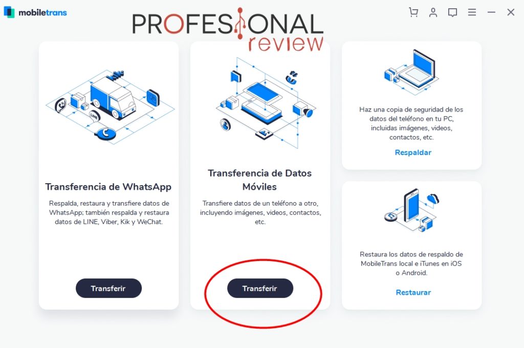 transferir datos android iphone mobiletrans
