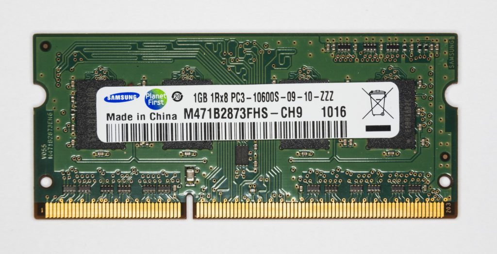 DDR3 Samsung tamaño memorias