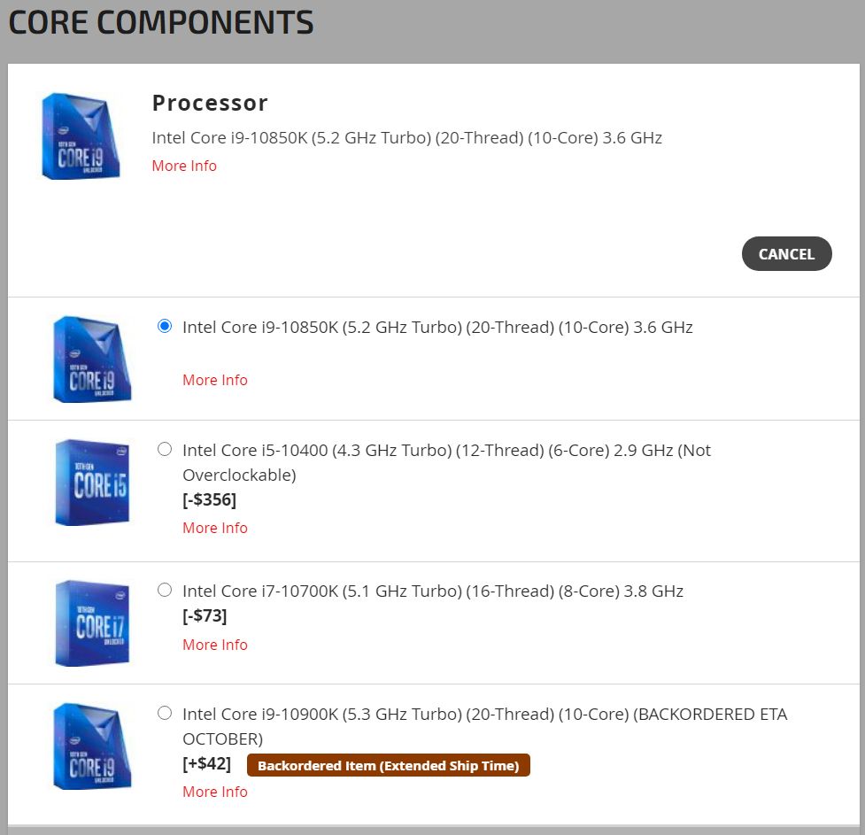 i9-10850K i9-10850K