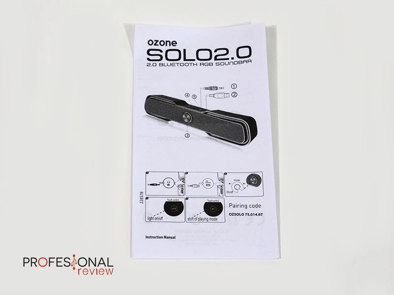 Ozone Solo - BARRE DE SON RGB Bluetooth 2.0 – Setup Game