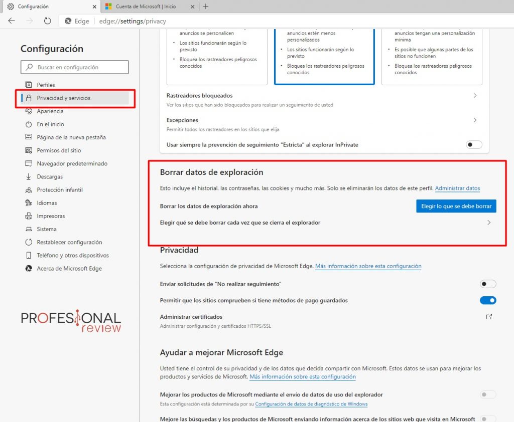 facebook no funciona edge