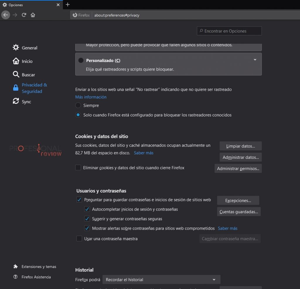 facebook no funciona firefox