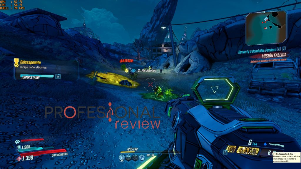 pruebas Borderlands 3