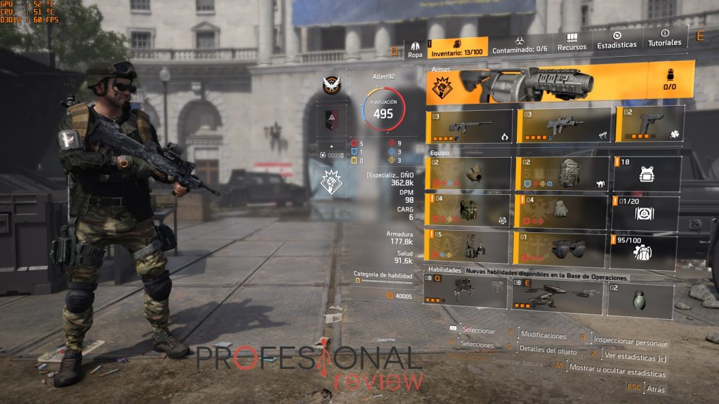 pruebas temperatura The Division 2