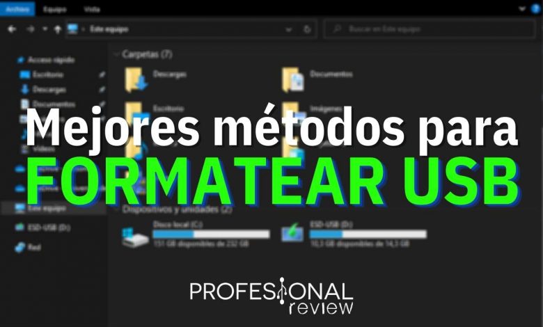cómo formatear USB